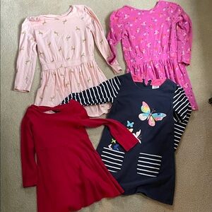 ADORABLE Pink and Navy Kids Dress Set - Cotton!‎